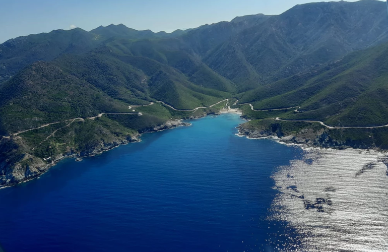 Cap Corse vue du ciel