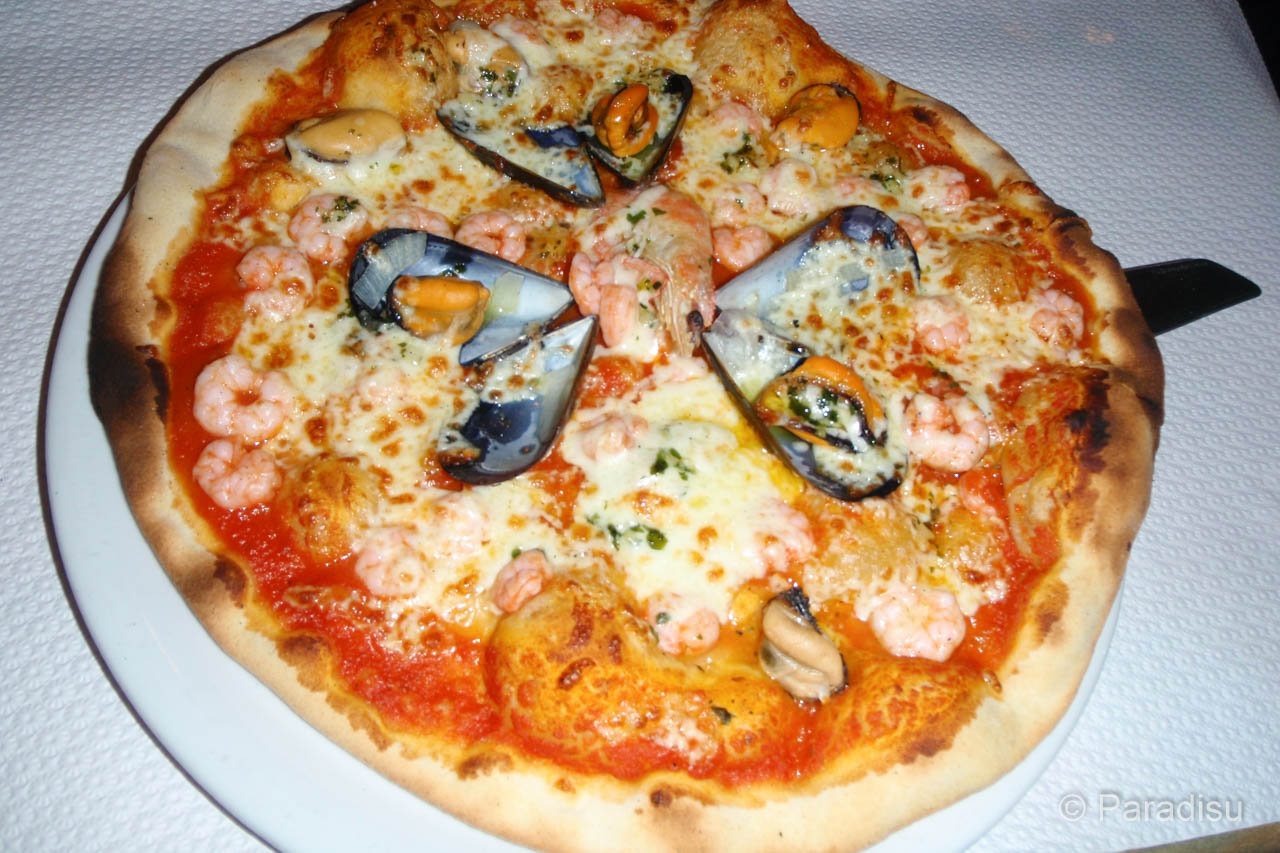 Pizza Mit Meeresfrüchten
