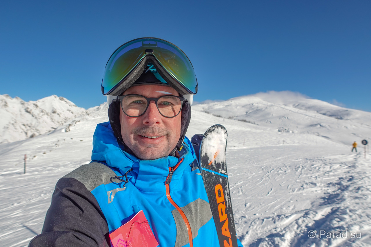 Martin Lendi à la station de ski à Val d'Ese